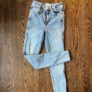free people high waisted jeans